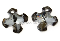 Swarovski, pandantiv greek cross, silver night, 14mm - x1