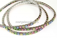 Bratara Swarovski 1088 mix happyness, placata cu rodiu, 18cm - x1