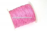 Spool of waxed thread, pink, 1mm - 82m
