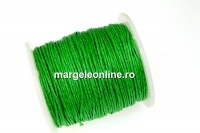 Bobina snur ata cerata, verde crud, 1mm - 82m