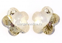 Swarovski, pandantiv floare, silver shade, 18mm - x1