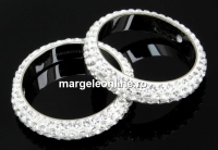 Swarovski, pave ring, crystal, 18.5mm - x1
