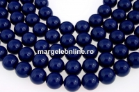 Swarovski pearls, dark lapis, 14mm - x2