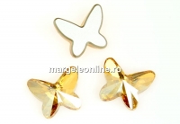 Swarovski, cabochon fluture, golden shadow, 8mm - x1