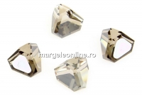 Swarovski, pyramid cabochon, satin calvsi, 6mm - x1