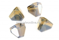 Swarovski, pyramid cabochon, white opal calvsi, 6mm - x1