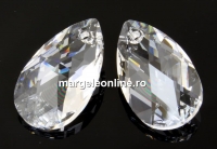 Swarovski, pandantiv picatura, crystal, 22mm - x1