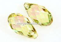 Swarovski, pandantiv brioleta, luminous green, 13mm - x1