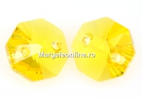 Swarovski, octagon link, light topaz, 12mm - x2