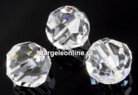 Swarovski, margele, rotund fatetat, crystal, 10mm - x2