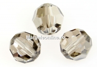 Swarovski, margele, rotund fatetat, crystal satin, 16mm - x1