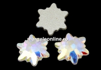 Swarovski, cabochon edelweiss, aurore boreale, 10mm - x1