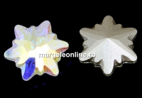 Swarovski, fancy edelweiss, aurore boreale, 14mm - x1