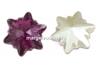 Swarovski, fancy edelweiss, amethyst, 14mm - x1