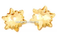 Swarovski, pandantiv edelweiss, golden shadow, 18mm - x1