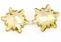 Swarovski, pandantiv edelweiss, luminous green, 18mm - x1