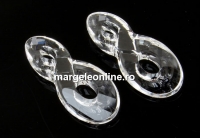 Swarovski, infinity pendant, crystal, 18mm - x1