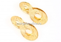 Swarovski, pandantiv infinity, golden shadow, 18mm - x1