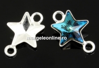 Link, base, 925 silver, for Swarovski star 10mm - x1