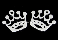 Pandantiv coroana argint 925, 13.5x15.5mm  - x1