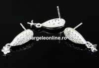 Cercei argint 925, 13.5mm - x1per