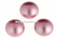 Swarovski, crystal pearl cabochon, powder rose, 8mm - x2