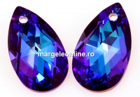 Swarovski, drop pendant, heliotrope, 28mm - x1