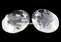 Swarovski, pandantiv kaputt oval, crystal, 26mm - x1