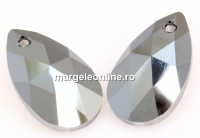 Swarovski, pandantiv picatura, light chrome, 16mm - x1