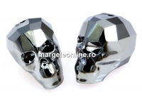 Swarovski, margele craniu, light chrome, 15x13mm - x1