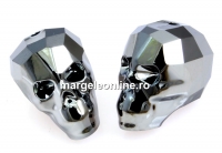 Swarovski, margele craniu, light chrome, 19x21mm - x1