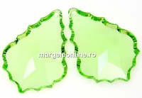 Swarovski, pandantiv flat baroque, light peridot, 50mm - x1