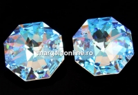 Swarovski, link octogon, blue aurore boreale, 24mm - x1