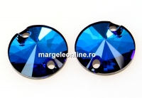 Swarovski, link, bermuda blue, 10mm - x2