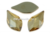 Swarovski, flame cabochon, golden shadow, 10mm - x1