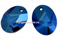 Swarovski, pandantiv kaputt oval, metallic blue, 26mm - x1