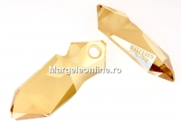 Swarovski, kaputt pendant, golden shadow, 28mm - x1