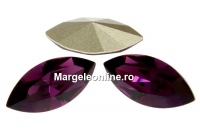 Swarovski navette, fancy chaton, amethyst, 10mm - x4