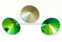 Swarovski, rivoli, scarabaeus green, 12mm - x2