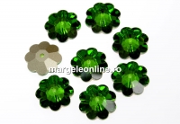 Swarovski, marguerite flower, fern green, 12mm - x4