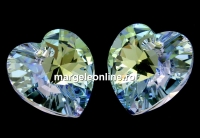 Swarovski, pandantiv inima, provence lavander AB, 14mm - x2