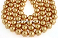 Perle Swarovski, bright gold pearl, 12mm - x10