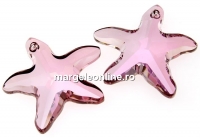 Swarovski, pandantiv stea de mare, antique pink, 20mm - x1