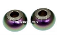 Swarovski, becharmed crystal iridescent purple pearl, 14mm - x1