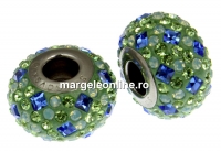 Swarovski, becharmed pave, chrysolite - x1