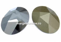 Swarovski, fancy cabochon kaputt oval, light chrome, 23x18mm - x1