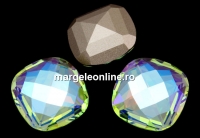 Swarovski, rivoli cabochon, aurore boreale, 16x16mm - x1