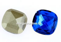 Swarovski, rivoli cabochon, capri blue, 8x8mm - x1