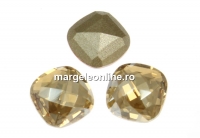 Swarovski, rivoli cabochon, golden shadow, 8x8mm - x1