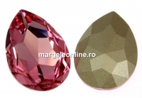 Swarovski, rivoli cabochon, light rose, 30x20mm - x1